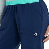 ScrubStar női aktív nyújtási kontraszt háló húzó derékpántos nadrág