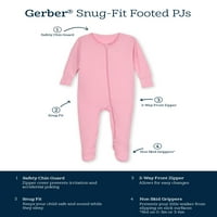 Gerber Baby kisgyermek szuper puha lábú pizsama, méretek - 5T