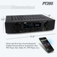 PT-Bluetooth hibrid előerősítő, Házimozi sztereó előerősítő Vevő, MP3 USB AUX FM rádió