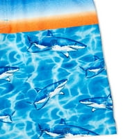 A Wonder Nation fiúk cápa nyomtatása Gyors száraz úszó rövidnadrág, Méret 4- és Husky