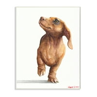 Kis tacskó kutya Strutt imádnivaló kedvtelésből tartott portré keretes festmény művészeti nyomtatás