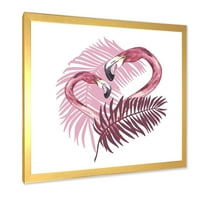 Designart 'Pink Flamingo a trópusi nyáron.