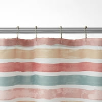 Mainstays akvarell többszínű csík poliészter zuhanyfüggöny, 72 72