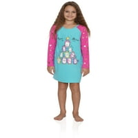 Komar Kids Girls Nightgown szórakoztató éjszakai ing Sleepwear Pizsama ruha, Méret: 7-8