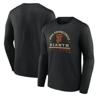 Férfi fanatikusok márkájú fekete San Francisco Giants csapat hosszú ujjú póló