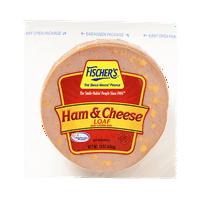 Fischer's Ham és Cheese Loaf, ebéd hús, oz, gluténmentes, műanyagba csomagolva