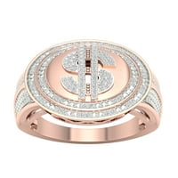 Imperial 1 3Ct TDW Diamond 10K Rose Gold Férfi Ring