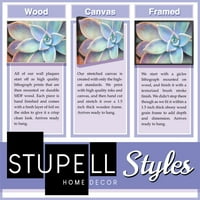 Stupell Industries absztrakt lila virágos elrendezés semleges szürke Falplakett június Erica Vess