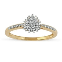 Imperial 10K sárga arany 1 6Ct TDW gyémánt női divatgyűrű