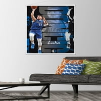Dallas Mavericks - Luka Doncic Wall poszter fa mágneses kerettel, 22.375 34