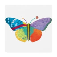 Védjegy Szépművészet 'Grace Butterfly ikon 3' vászon művészete, Holli Conger