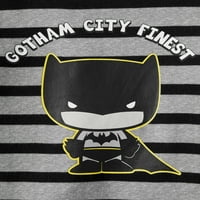 Igazságügyi Liga fiúk Batman Gotham City Finest pamut kisgyermek pizsamák