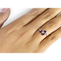 JewelersClub Ruby Ring Birthstone Jewelry - 2. Karát rubin 0. Sterling ezüst gyűrűs ékszerek - drágakő gyűrűk hypoallergén 0.
