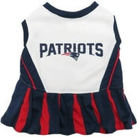 Háziállatok Első NFL Új -Anglia Patriots pompomlány ruházat, Méretes kedvtelésből tartott ruha. Engedéllyel rendelkező kutyaruházat
