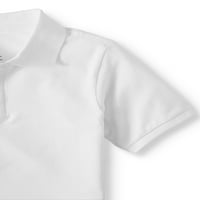 Wonder Nation Boys School School Egységes Rövid ujjú Pique Polo ingek, értékcsomag, méret 4-18