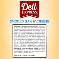 Deli Express füstölt sonka és sajt szendvics ék, 4. oz, gróf
