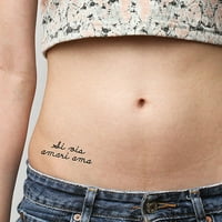 Tattify Love Idézet ideiglenes tetoválás - Aranyszabály