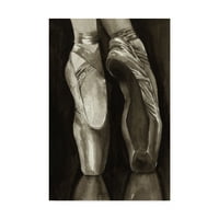 Védjegy képzőművészet 'balettcipő I' vászon művészet Grace Popp