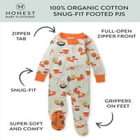 Őszinte babaruházat kisfiú vagy lány nemi semleges organikus pamut fitt fitt lábú alvó hálaadás pizsamák