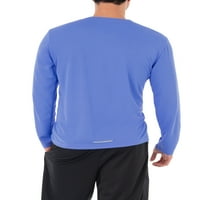 Atlétikai művek férfi és nagy férfiak aktív gyors, száraz teljesítményű hosszú ujjú pólója, 5xl méretű