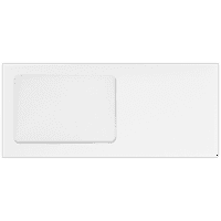 Luxpaper minden célú ablak borítékok, 1 2, White Wove, 250 Pack