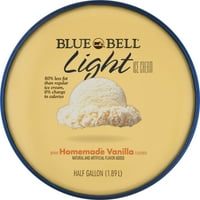 Kék Bell Light Homemade Vanilla fagylalt fél gallon, fl oz
