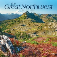 Browntrout Publishers havi négyzet falnaptár A Nagy Északnyugat