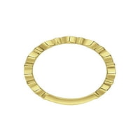 KEVÉNYES gyémánt-ACCENCE cikcakkos rakás gyűrű 18 ezer sárga aranyban ezüst felett