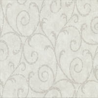 Warner textúrák Sansa világosszürke gipsz görgető háttérkép, 27-in 27-ft, 60. négyzetméter