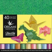 Origami Papírcsomag-Irizáló Lapok