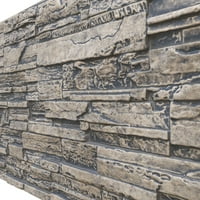 Ekena Millwork 5 8 W 3 4 H 1 4 D CASCADE halmozott kő, Stonewall fau kővédő panel, Linen grafit