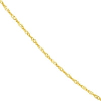 10K sárga arany 18 szingapúri lánc nyaklánc w tavaszi gyűrű - nők