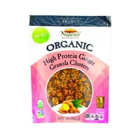 Naturals Select Select Organic Granola klaszterek, magas fehérjetartalmú gyömbér, oz