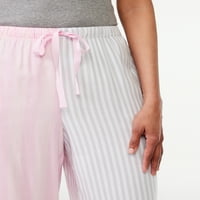Joyspun női szövött kivágott pizsama nadrág, S méret S -tól 3x -ig