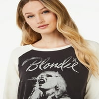 Scoop Women's Blondie Sings Graphic 3 4 hosszúságú hüvely ragán póló