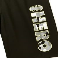 Batman Boys Active rövidnadrág, 2-csomag, méret 4-14