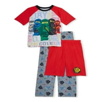 Lego Ninjago Boys 4- 3 darabos pizsama szett