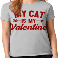 Graphic America Valentin napi kutyák és macskák Animal Holiday Love női grafikus póló kollekció