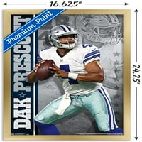 Dallas Cowboys-Dak Prescott Fali Poszter, 14.725 22.375