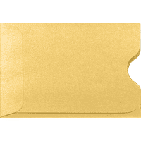 Luxpaper hitelkártya és ajándékkártyák hüvelyek, lb, arany metál, csomag, 1 2 méret