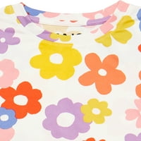 Nagy ölelési lányok rövid ujjú teteje rövidnadrág pizsama alváskészlettel, 2-darabból, méretek 4- Plus