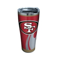 San Francisco 49ers Rush Oz oz rozsdamentes acél pohár fedéllel