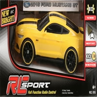 Új Bright 1: R C teljes funkciós sportkocsi, Mustang, Sárga