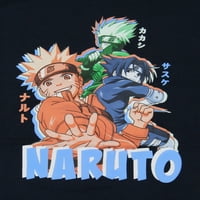 Naruto Shippuden Fiúk Anime Sasuke Kakashi Emelt Nyomtatott Gyerekek Póló Póló
