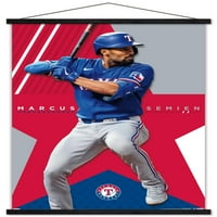 Texas Rangers-Marcus Semien fali poszter mágneses kerettel, 22.375 34