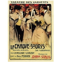 Védjegy képzőművészet La Chauve-Souris Georges Dola vászon művészete, 18x24