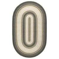 Nuloom Gwyneth fonott szegélyek beltéri kültéri szőnyeg, 9 '12', taupe