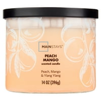 Mainstays 3-WICK Ombre Wrap Peach Mango illatos gyertya, oz