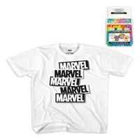 Marvel Boys Tie Dye Kit grafikus póló, Méretek 4-18
