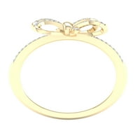 Imperial 1 8ct tdw gyémánt 10k sárga arany csomó gyűrű